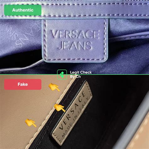 versace handbags real or fake|Versace authentication check.